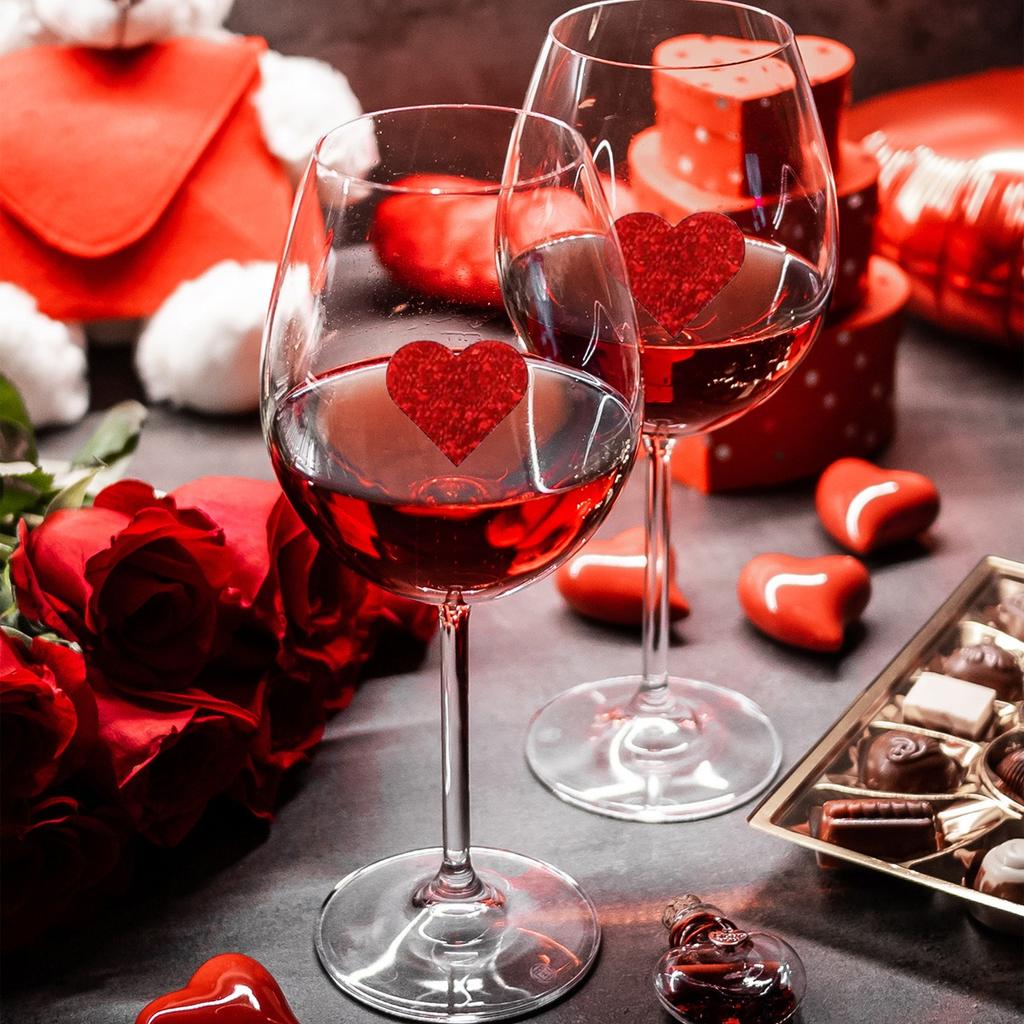 500 шт. красных наклеек с любовью, наклеек в виде красных сердечек, подходят для пар, семей, классов, наград за обучение, подарочных бирок, бумажных конвертов