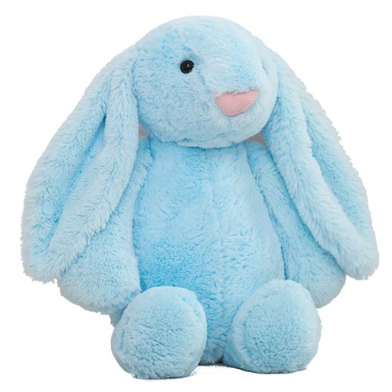 Плюшевая кукла Зайчик с длинными ушами, мягкая набивная игрушка, реалистичная игрушка-кролик, очаровательный плюшевый компаньон для обниманий и игр