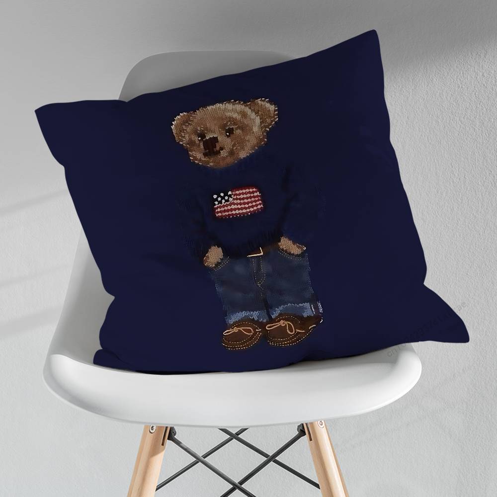 Fashion BBears Cool Art Various Sizes Square Pillow Case For Car Home Bedchamber Decor Birthday Gift