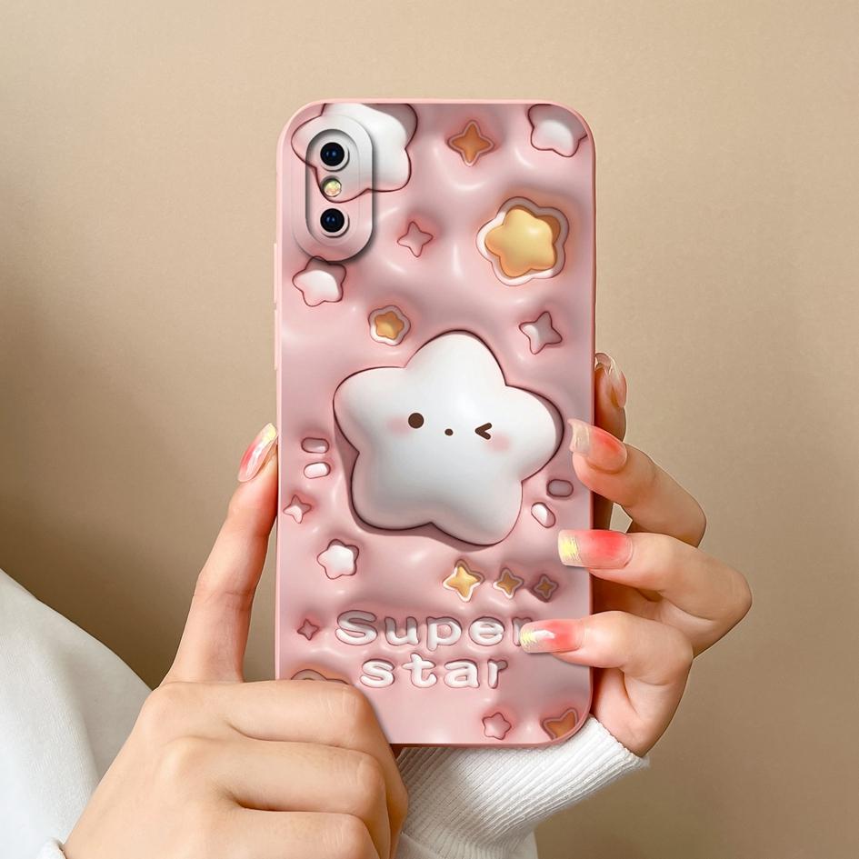 Милый чехол с рисунком лягушки-кролика для Apple iPhone 13 14 15 Pro Max 13 Mini 15 Plus X XS Max XR, задняя крышка, противоударный мягкий силиконовый бампер для iPhone Shell