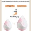 1Pc Makeup Sponge Beauty Egg Gradient Color Soft Double-sided Wet and Dual-use Fit Without Eating Powder