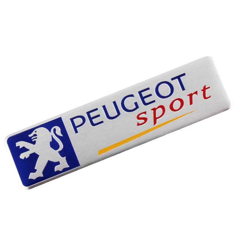 Car Styling Aluminum Alloy Badge Sticker Accessories For Peugeot 206 307 308 3008 207 208 407 4008 408 508 2008 5008 301 106 205