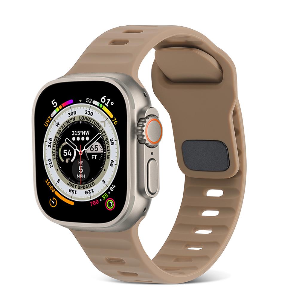 Силиконовый ремешок для Apple Watch Ultra 3/2/1 49мм 11/10 46мм 42мм Спортивный браслет iWatch series 9 8 7 6 5 SE 3 45мм 41мм 44мм 40мм