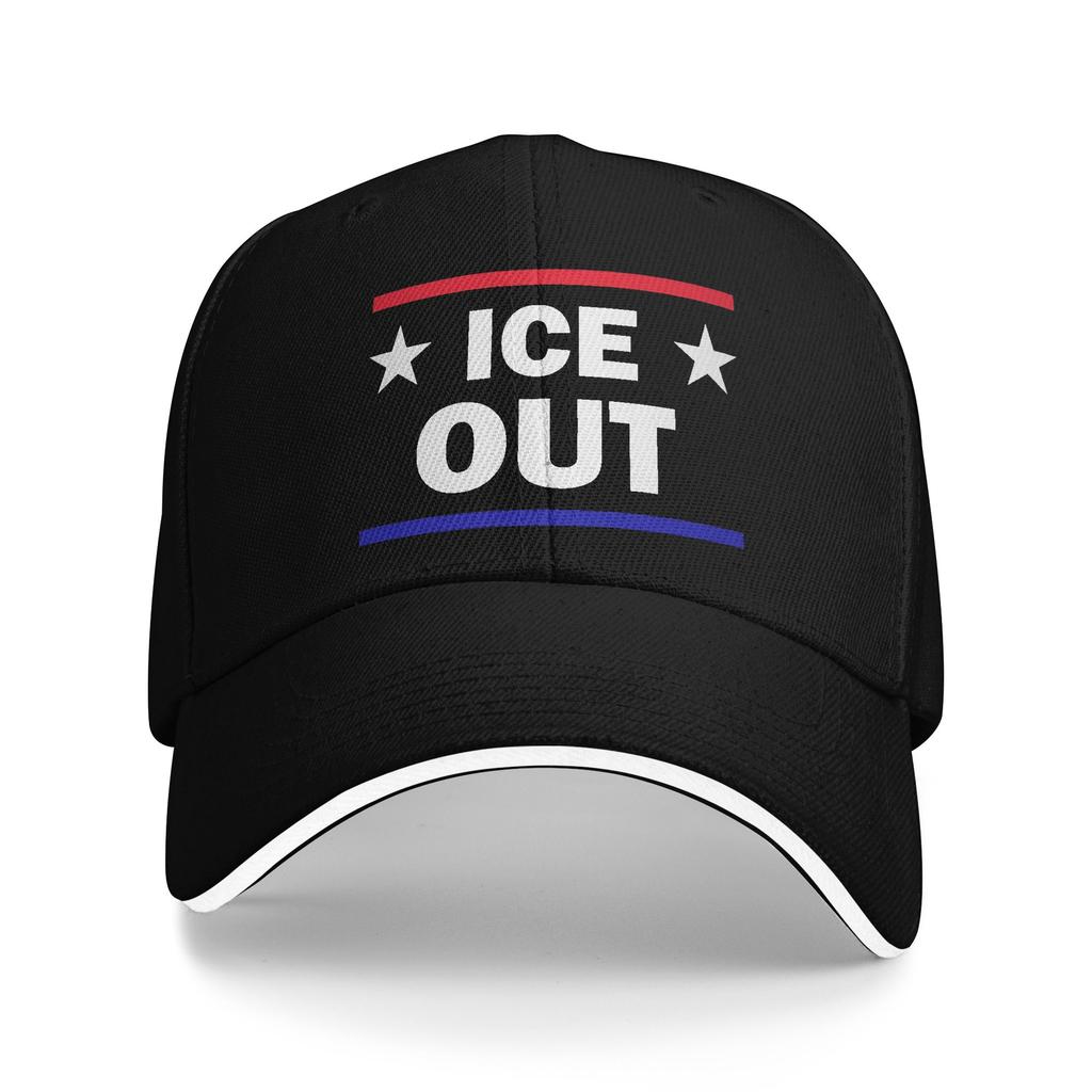 New Arrival Baseball Caps ice Out Anti Ice Minneapolis Abolish Ice For Unisex WomenTrucker Hats Retro Snapback Cap Adjustable Fit