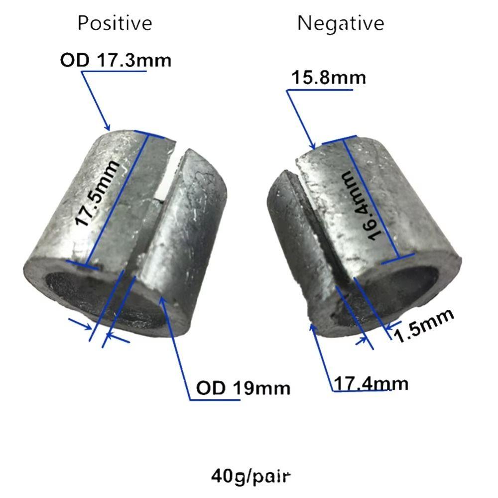 2Pairs Positive Negative Post Car Battery Terminal Adapter for Car Battery Terminal Replacement