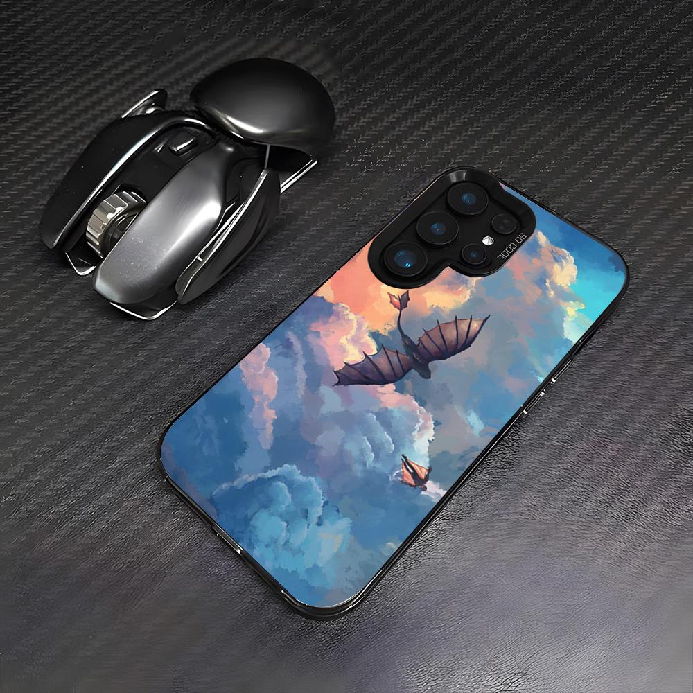 Fourth Wing Dragon Phone Case For Samsung A25 A33 5G A54 A36 A35 A56 A52 A14 Shockproof Colorful Cover