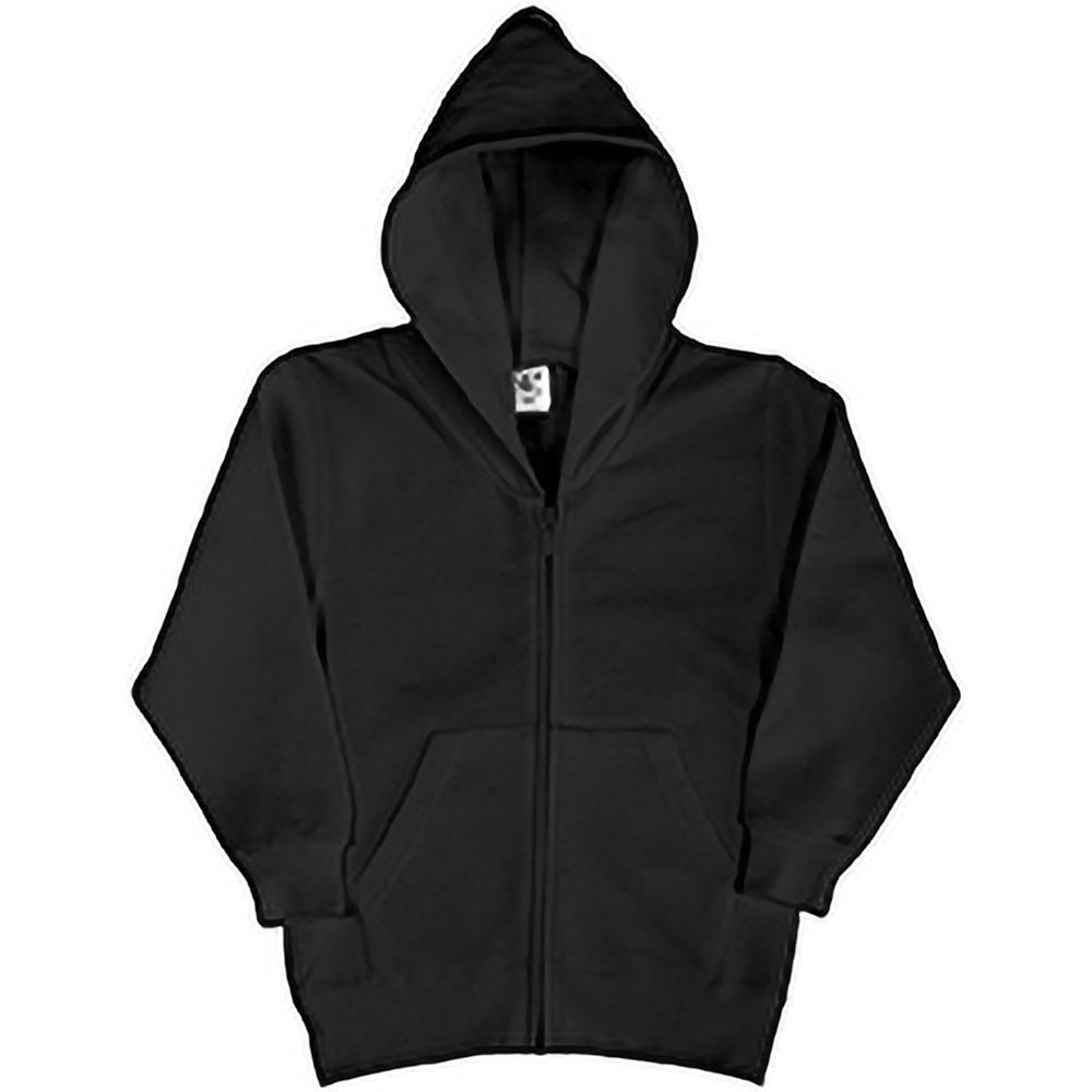 SG Kids/Childrens Unisex Plain Full Zip Hooded Sweatshirt / Hoodie
