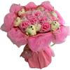 Q-FLA Bear Bouquet Mix Mother's Day Gift Bouquet Plush Toy Present QB-4