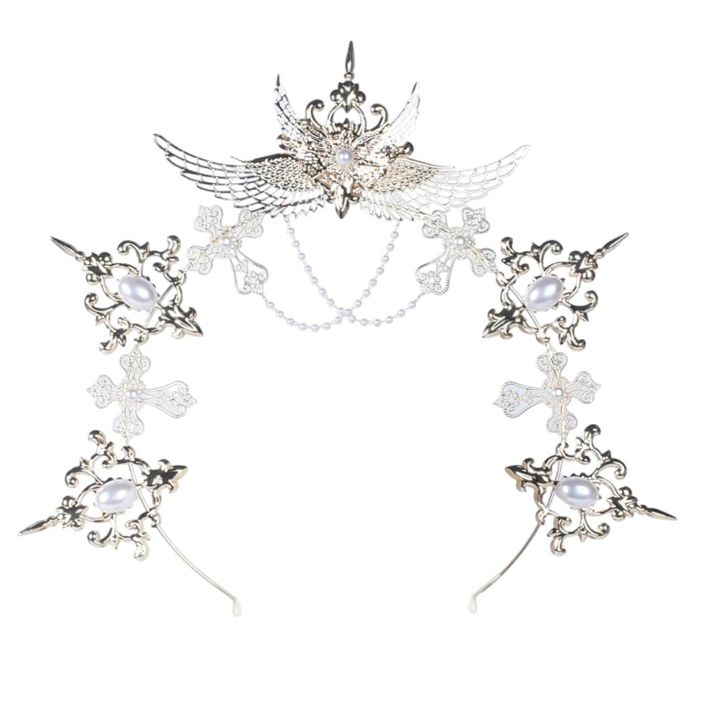 Sun Goddesses Hair Hoop Bridal Wedding Headwear Elegant Delicate Hair Band for Women and Girls