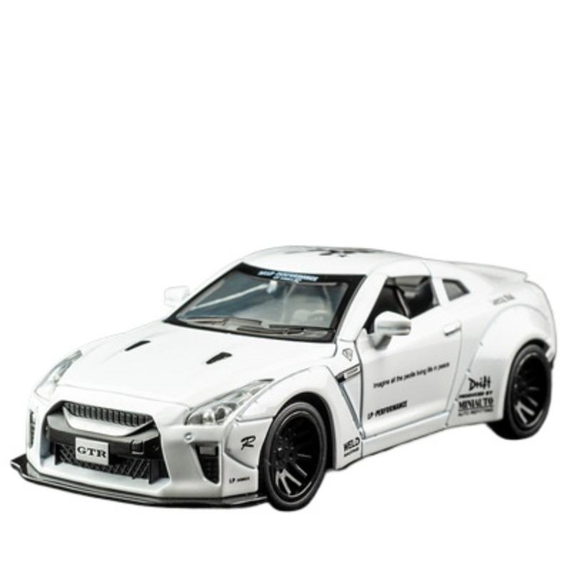 1/32 Nissan Skyline Ares GTR R34 R35 Alloy Sports Car Model Diecast Metal Toy Vehicles Car Model Simulation Collection Kids Gift