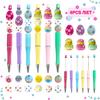 Rotating Gradient Acrylic Bow Theme Chick Easter Dog DIY Beaded Pen Set Office Supplies Ballpoint Pen