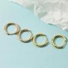 Minimalist Gold Circle Ear Hoops and Cuffs In European and American Style