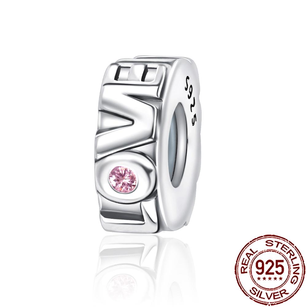 New Charms 925 Silver Sister Daughter Mum Mother Family Love Heart Beads Fit Origina Bracelet Necklace DIY Jewelry