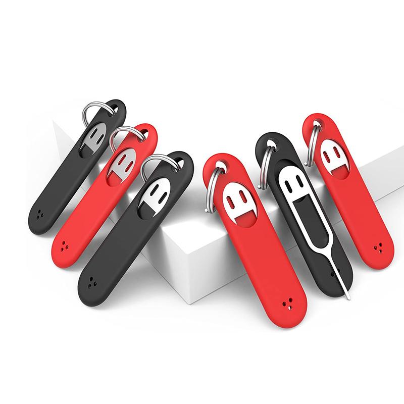 1 шт., штифт для удаления SIM-карты со съемным брелоком, подходит для всех iPhone, Samsung и других смартфонов