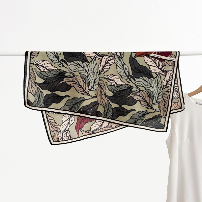 65 Fashion Style Cotton And Hemp Small Square Scarf For Women'S Professional Decoration Scarf Dual Use Shawl Outer Wear Spring And Autumn Scarf