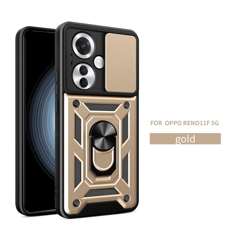 Для OPPO Reno 11F 5G чехол магнитное кольцо подставка телефон чехол для OPPO Reno 11 F CPH2603 6.7" Reno11 F 5G сдвижная линза защитная задняя крышка