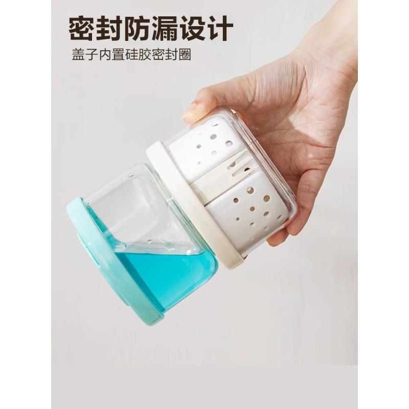 Xingyou fruit cup portable car out with fork box antibacterial drainable food grade high value dust-proof seal