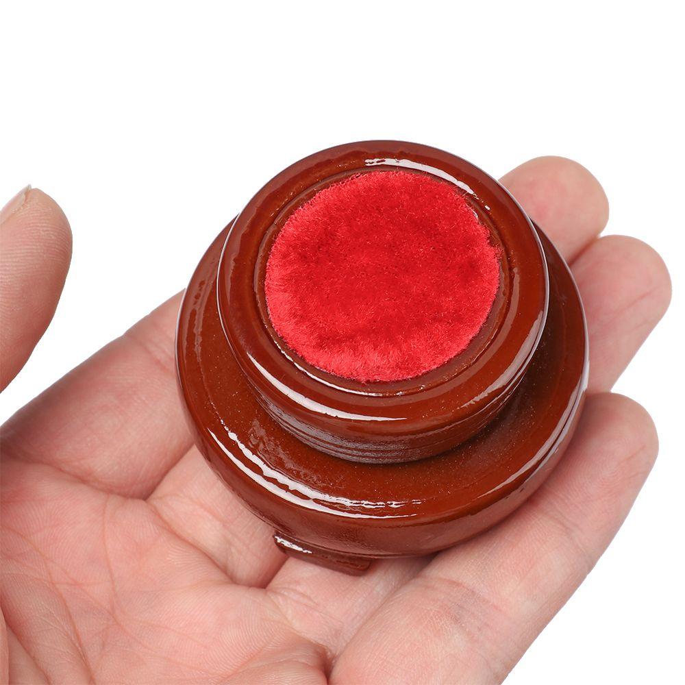 Stand Desktop Ornament Square Glass Holder Wood Pedestal Transparent Support Crystal Sphere Base