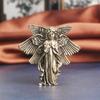 Copper Six Winged Angel God Love Cupid Statue Small Ornaments Brass Angel Figurines Desktop Decorations Home Decor Accessories