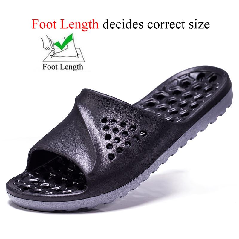 Плюс Большой Размер 49 50 51 52 Домашние Тапочки для Ванной для Мужчин Женщин Шлепанцы для Душа с Отверстиями Шлепанцы Уличные Пляжные Летние