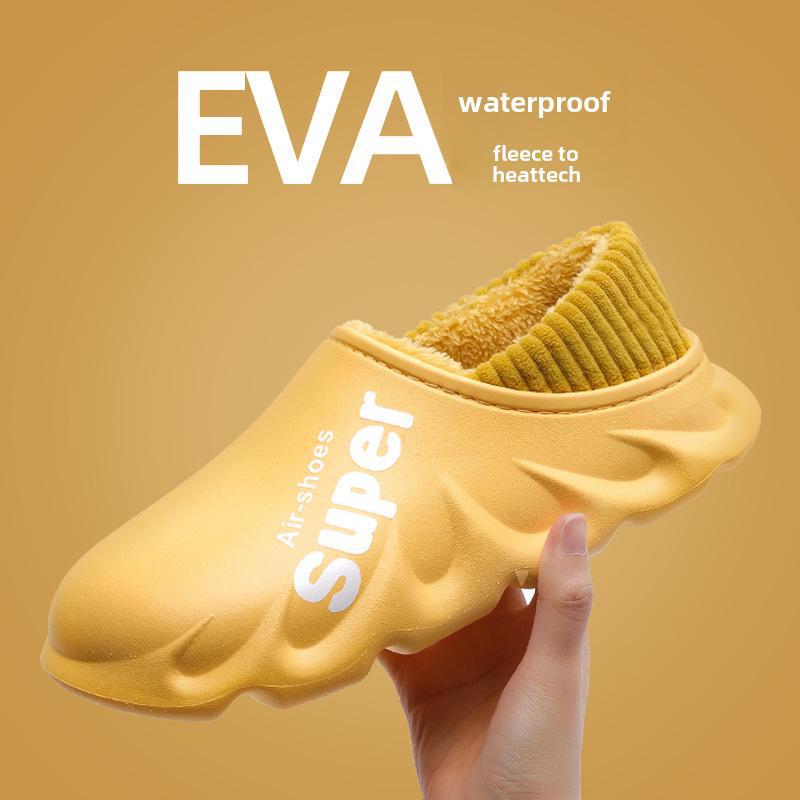 Мужские водонепроницаемые нескользящие зимние ботинки Lidani - теплые, утолщенные хлопковые тапочки 2024