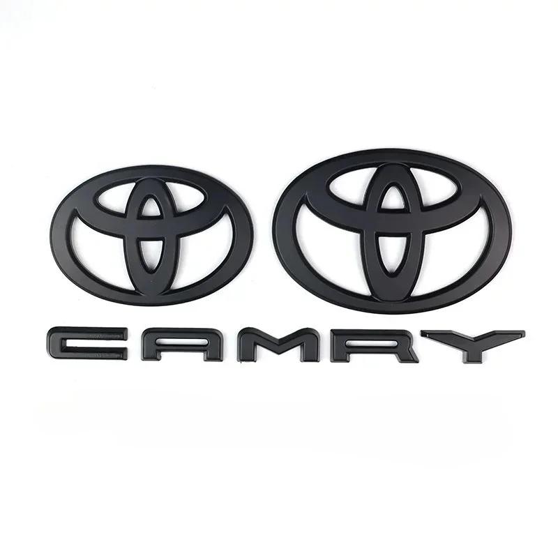 3 шт./комплект Значок на капот Значок на багажник Буквы Camry для 2024 2025 9-го поколения Toyota Camry НАКЛАДКА Модификация Глянцевый черный