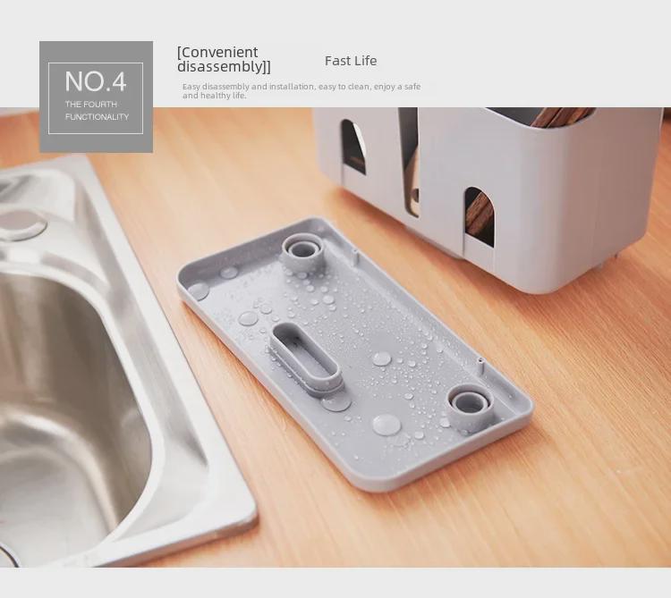 Nordic Multifunctional Floor Knife Holder and Utensil Rack