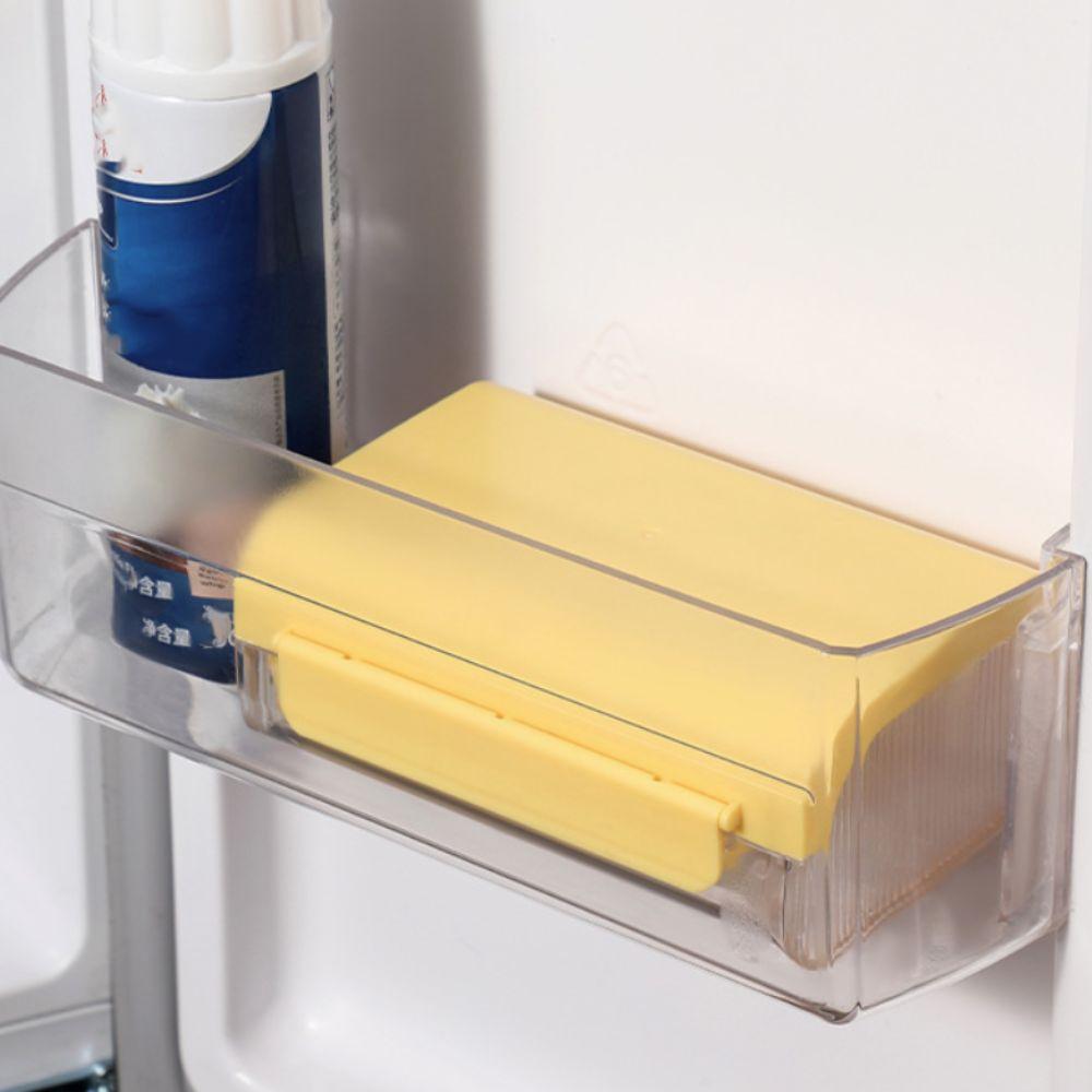 Plastic Butter Dish Sealed Butter Splitting Box Household Butter Tray Refrigerator