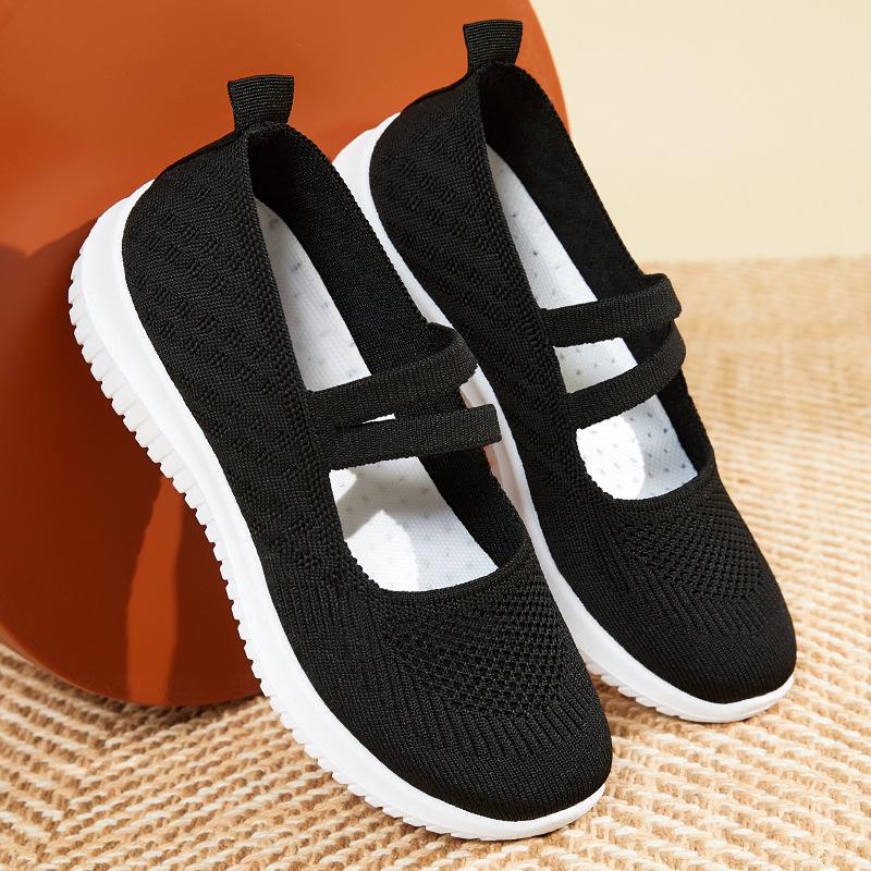 Shoes Women's Middle-aged and Elderly Mother Shoes Old Beijing Cloth Shoes Large Size Foreign Trade Women's Shoes One-pedal Cloth Shoes Casual Shoes