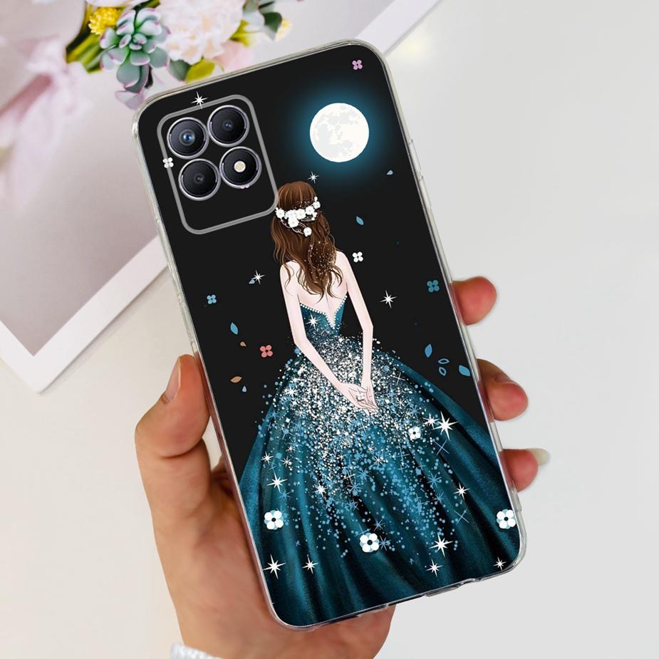 Чехол для Realme 8i Чехол для Realme 8 Pro Милый Мультяшный Чехол Прозрачный Силиконовый Мягкий Чехол для Телефона Для Realme8 Pro Realme 8 5G 8i Задняя Крышка Сумки