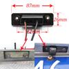CCD HD AHD Fisheye Rear View Camera For Ford Fusion Hatchback 2005 2006 2007 2008 2009 Car Reverse Parking Backup Monitor