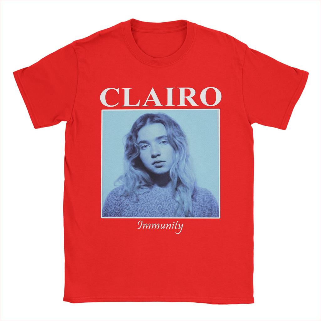 Мужские футболки Clairo Уникальные футболки из 100% хлопка С круглым вырезом С коротким рукавом Идея для подарка Одежда
