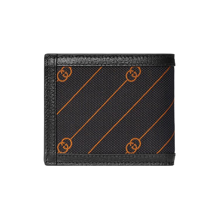 Gucci Мужской кошелек с клапаном и логотипом Double G, вплетающимся в дизайн, Черный 751882-FAB7D-1066