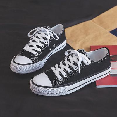 Классические парусиновые туфли Evergreen, вулканизированные резиновые туфли, студенческие тканевые туфли, низкие женские туфли с закрытым носком