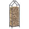 Firewood Rack Anthracite Grey 40 x 25 x 120 cm Cold Rolled Steel
