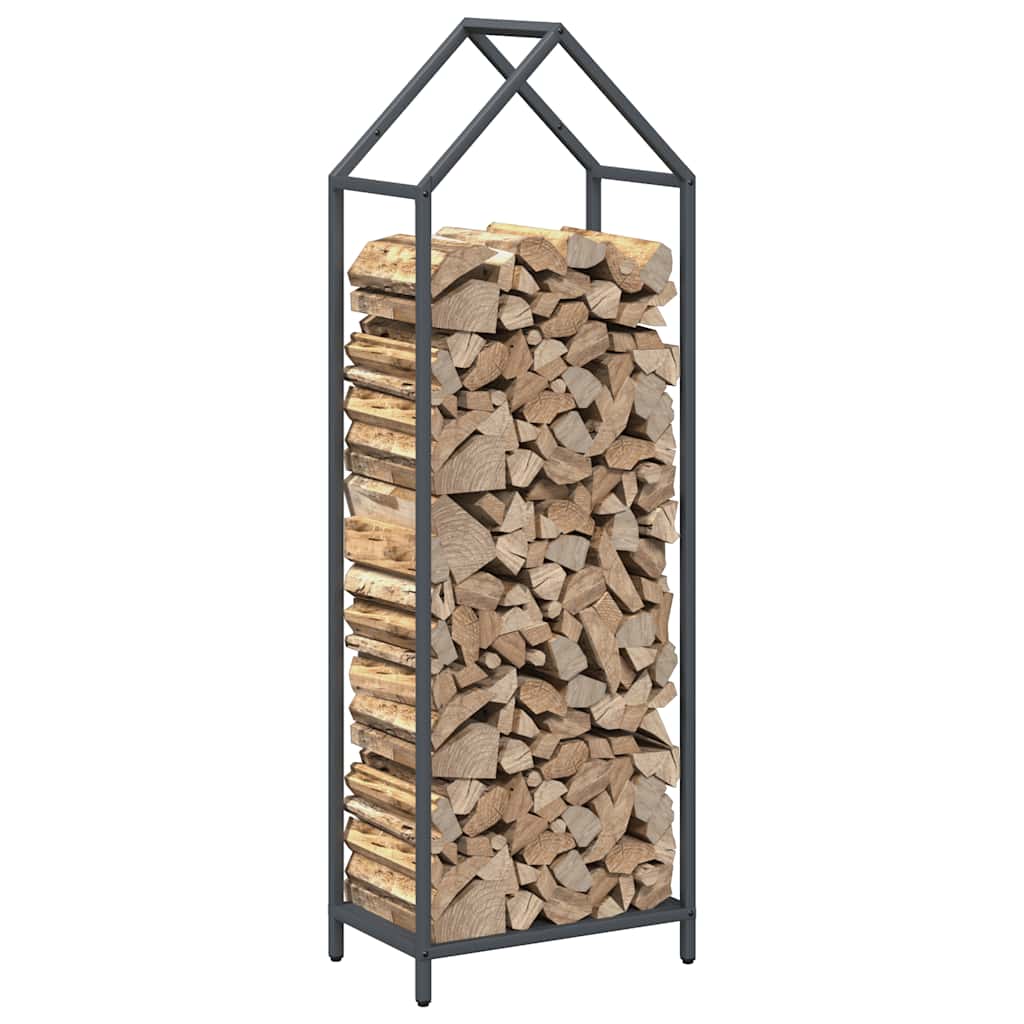 Firewood Rack Anthracite Grey 40 x 25 x 120 cm Cold Rolled Steel