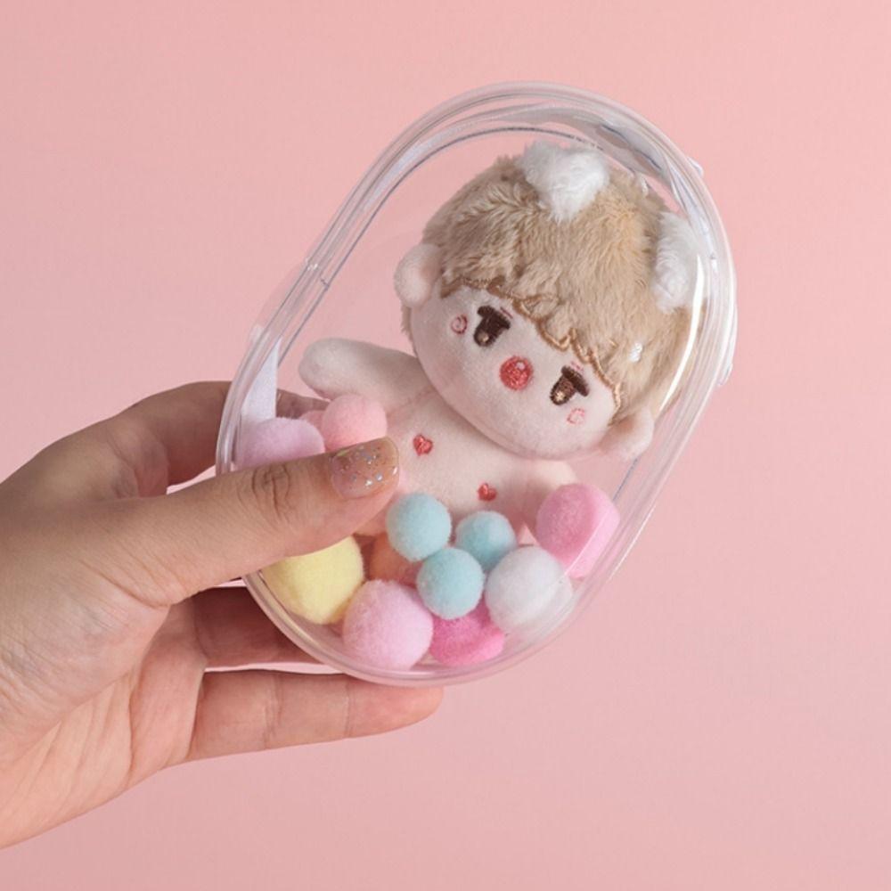 10cm Doll Doll Thicken Storage Pouch Backpack Lanyard Outdoor Doll Display Bag DIY Keychain