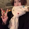 Rainbow Sugar Bean Knitted Woolen Scarf Winter Girls' Thickened with Fleece Korean Version Student Warm and Versatile Scarf