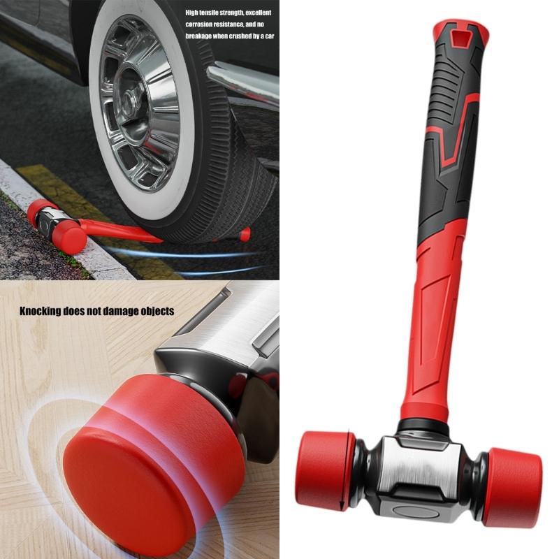 Антивибрационные резиновые киянки молоток с эргономичной рукояткой для укладки плитки, деревообработки и установки колышков для палатки