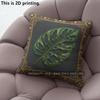 Vintage Tropical Monstera Leaf Throw Pillow Covers Pattern Cushion Cover Suitable For Sofa Bedroom Car Pillow Cover