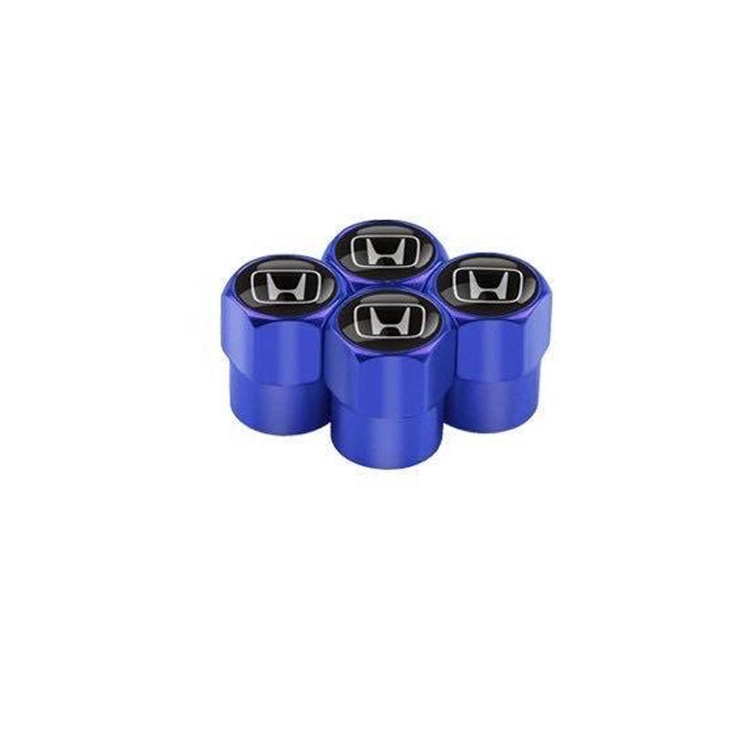 4Pcs Metal Tire Valve Cap Car Tyre Air Stems Cover Accessories For Honda Civic FIT Accord Prelude CRV 5th City CRZ CRX Jazz HRV