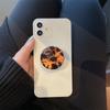 Модный универсальный держатель для мобильного телефона из янтарного мрамора, кольцо на палец, настольная подставка, полосатый принт "лесной" или "космический" леопардовый.
