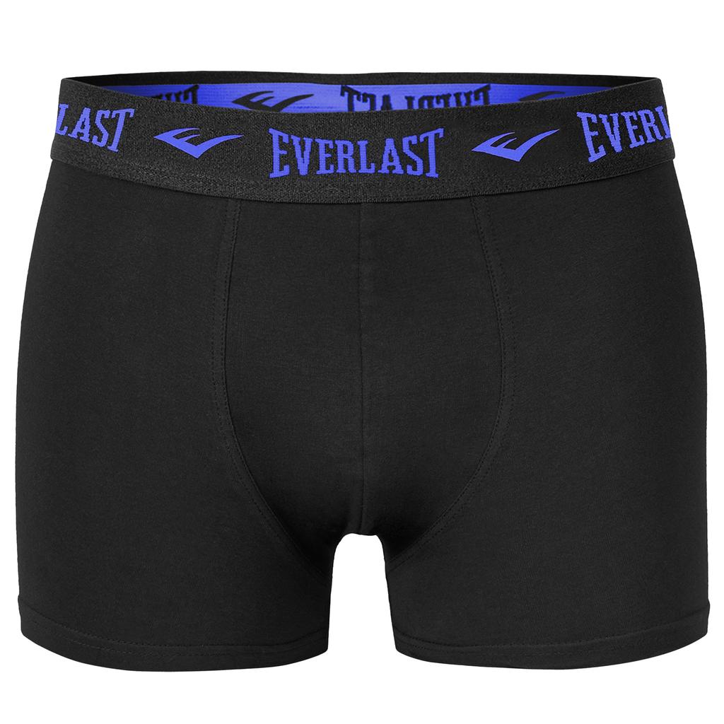 EVERLAST Men's Boxers 4 Pieces Cotton Underwear Black Color Logo