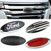 Car Sticker Ford 17.5x7.4CM Rear Trunk Sticker for Ford Transit Ecosport Mondeo Fusion Focus Fiesta Kuga Ranger Edge Car Emblem