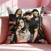 Чехол на подушку Band T-Tokio Hotel Дышащий Льняной Наволочка Летний Без Запаха Экологически Чистый Невидимая Молния Стирка
