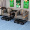 Elevated Billiards Club Viewing Chair Set with Coffee Table