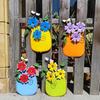 1 Piece Spray Painted Iron Vase Wall Decoration Home Garden Balcony Decoration Villa Entrance Decoration
