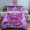 3PC Gothic Love Art Print Bedding Set Duvet Cover 1 Duvet Cover 2 Pillowcases Adult and Children Bedding Set Luxury Gifts