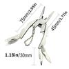 Outdoor Mini Folding Muilti-functional Plier Clamp Keychain Outdoor Hiking Tool Pocket Multitools Knife