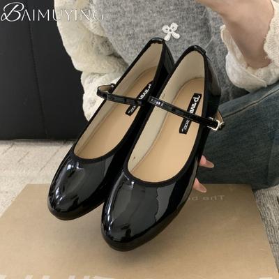 Туфли Мэри Джейн Женские Балетки Сандалии Лоферы Обувь Тренд 2025 Лето Мелкие Удобные Мягкая Кожа Элегантные Zapatillas De Mujer